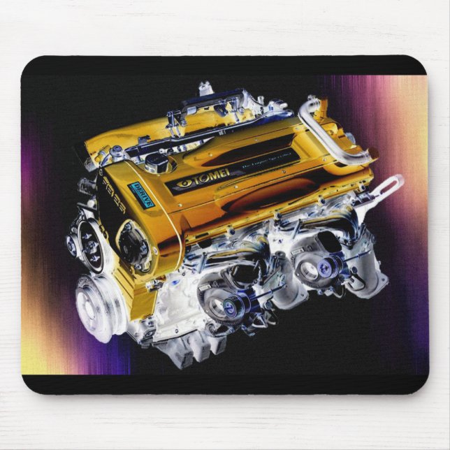 Mousepad do Motor Turbo Gêmeo RB26 (Frente)