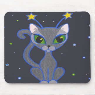 Mousepad do "mousepad do preto do gatinho espaço"