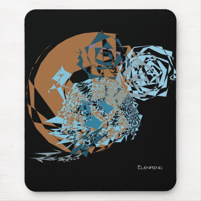 Mousepad do Mundo do Espaço abstrato (Frente)