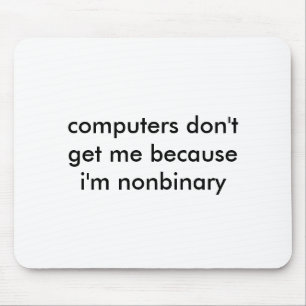 Mousepad do nerd de Nonbinary