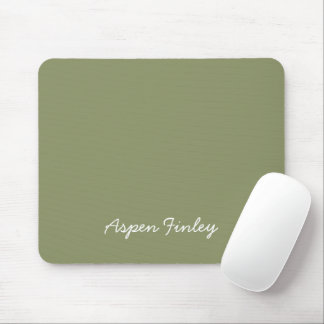 Mousepad do Nome Verde da Cor de Tendência