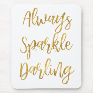 Mousepad Do ouro querido da faísca sempre