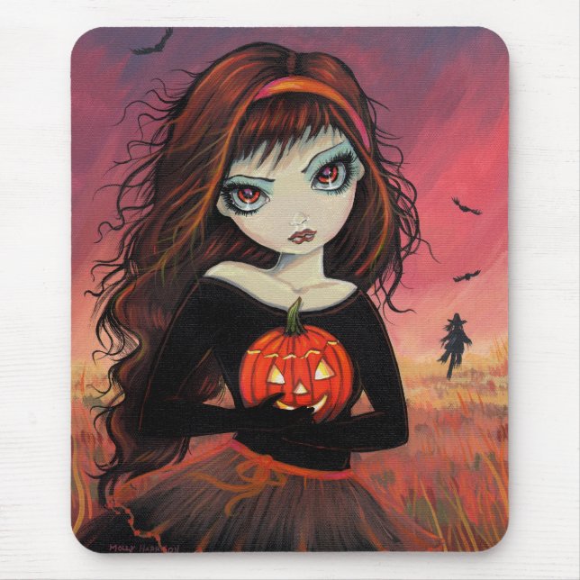 Mousepad do Outono Fire Halloween (Frente)