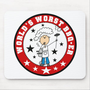 Mousepad do Pior Churrasqueiro do Mundo Masculino