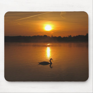 Mousepad do por do sol da cisne