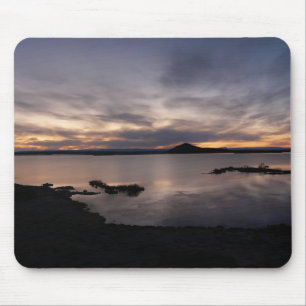 Mousepad do por do sol de Myvatn do lago