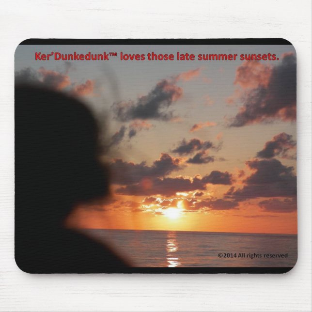 Mousepad do por do sol do urso de Ker'Dunkedunk (Frente)