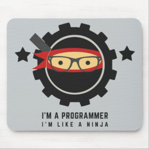 mousepad do programador: eu sou como um ninja