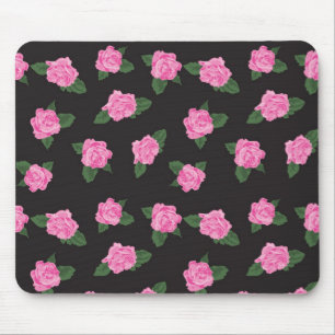 Mousepad do rosa do preto e do rosa