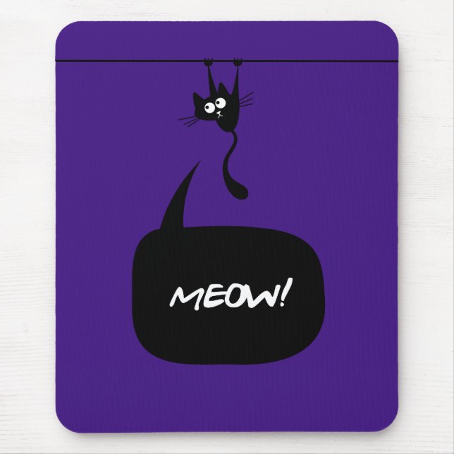 mousepad do roxo 2 do gatinho do meow (Frente)