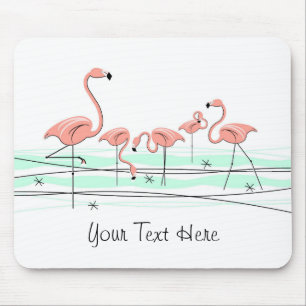 Mousepad do "texto" do grupo dos flamingos