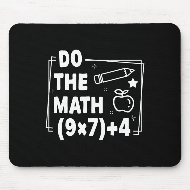 Mousepad Do The Math Christmas Funny 67 Meme Pemdas Teacher (Frente)