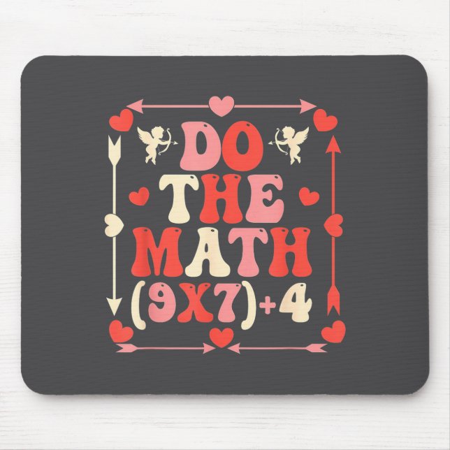 Mousepad Do The Math Equation Valentine's Day Math Teacher  (Frente)