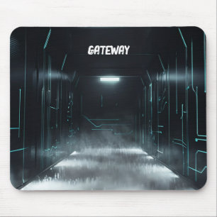 Mousepad do túnel cibernético futurístico