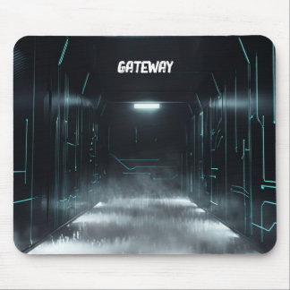 Mousepad do túnel cibernético futurístico