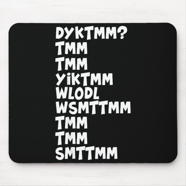 Mousepad Do You Know The Muffin Man Dyktmm Nostalgia Funny  (Frente)