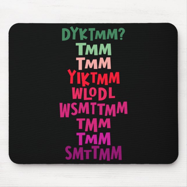 Mousepad Do You Know The Muffin Man Dyktmm Nostalgia Funny  (Frente)