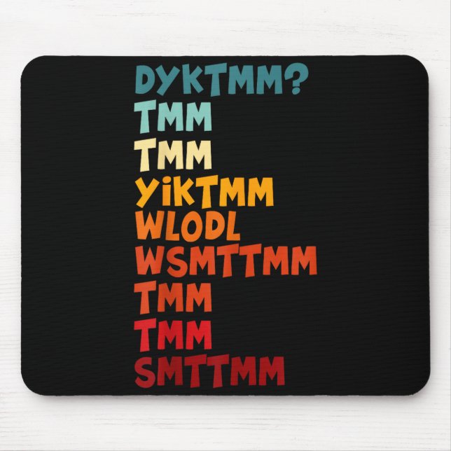 Mousepad Do You Know The Muffin Man Dyktmm Nostalgia Funny  (Frente)
