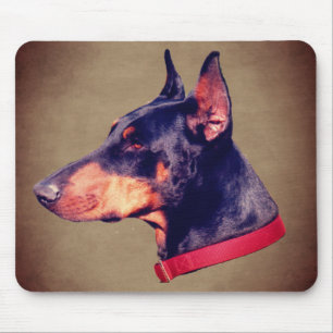 Mousepad Doberman Face Dog