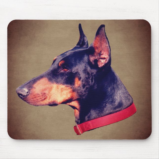 Mousepad Doberman Face Dog (Frente)