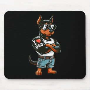 Mousepad Doberman Pinscher Eu Adoro Tatuagem De Cachorro En
