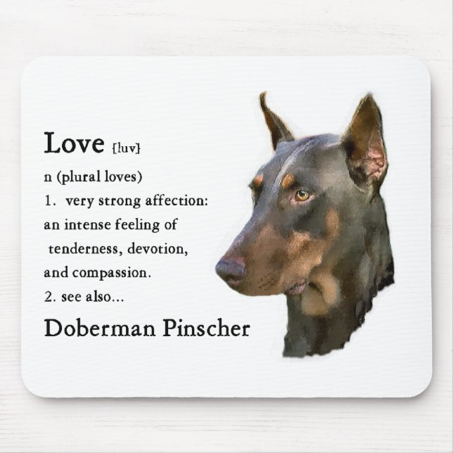 Mousepad Doberman Pinscher Gifts (Frente)