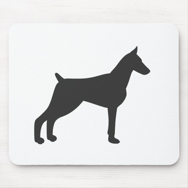 Mousepad Doberman Pinscher Silhouette (Frente)