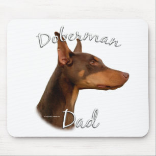 Mousepad Doberman Pinscher (vermelho) Pai 2