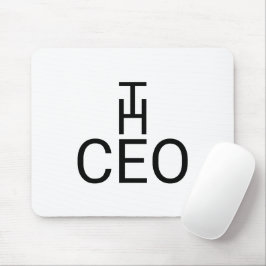 Mousepad Dobrar o mouse de texto do CEO para espaços de tra