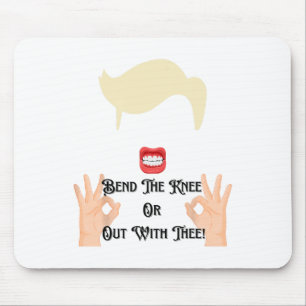Mousepad Dobre o Joelho ou Fora Com Você Trump Potus EUA
