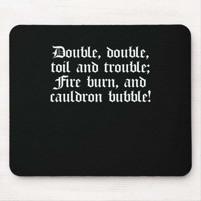 Mousepad Dobro do dobro das citações do jogo de Shakespeare (Frente)