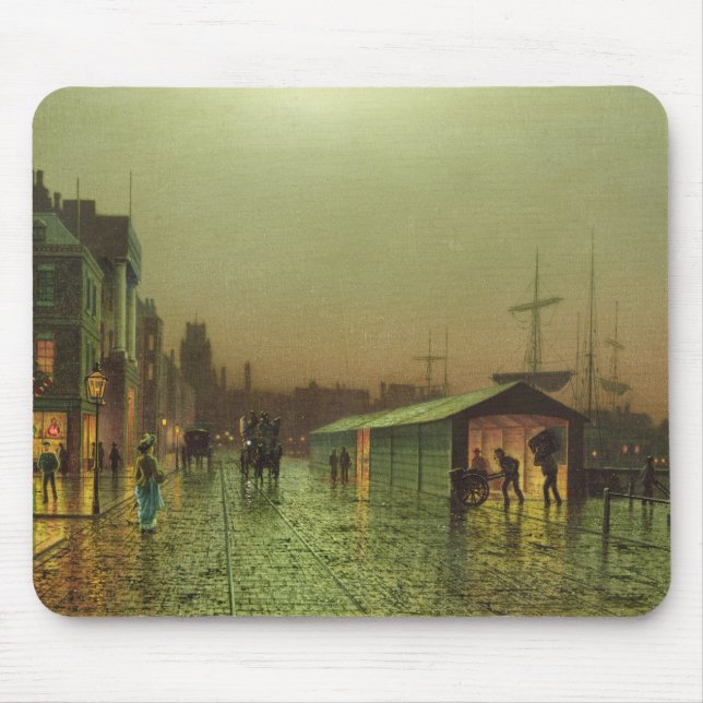 Mousepad Docas de John Atkinson Grimshaw | Liverpool (Frente)