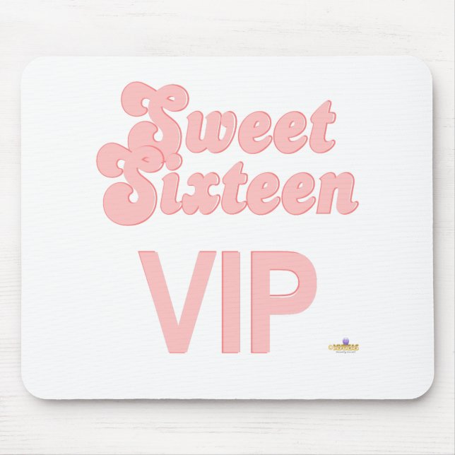 Mousepad Doce 16 VIP Rosa (Frente)