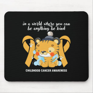 Mousepad Doce banda amarela mês de conhecimento do cancer B