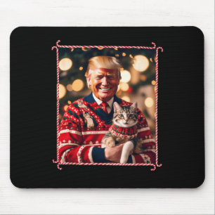 Mousepad Doce De Natal Engraçado Para Os Pássaros Gatos