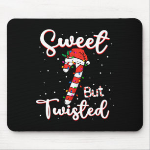Mousepad Doce, Mas Entorcido, Doces De Natal Engraçado Xmas