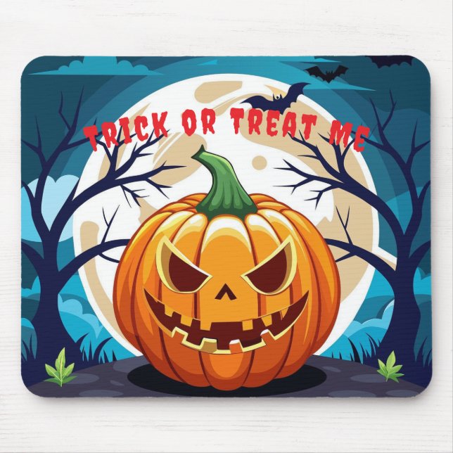 Mousepad Doce ou Travessura Abóbora Luar  (Frente)