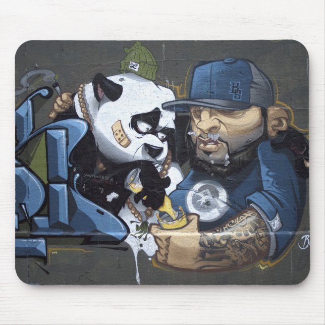 Mousepad Doce Sad Panda Encontrou Um Amigo (Frente)