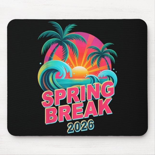 Mousepad Doce Viagem de Férias de Férias da Primavera 2026  (Frente)