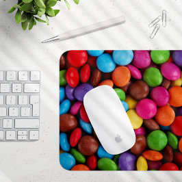 Mousepad Doces Coloridos, Botões Doces, Doces, Comida
