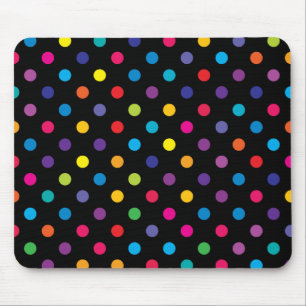 Mousepad Doces em bolinhas pretas
