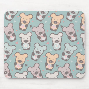 Mousepad Doces Lanches Confetes Ursos Fofos