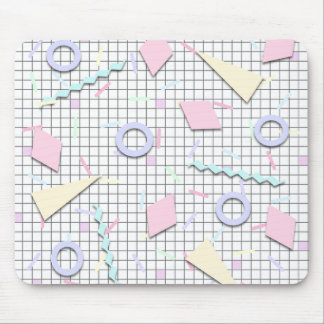 Mousepad Doces Pastéis Geométricos dos Anos 80 Impressos