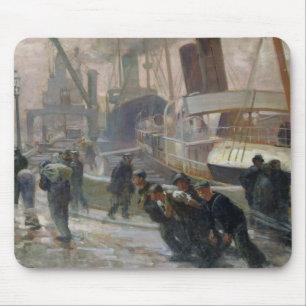 Mousepad Dockers de Liverpool em Alvorecer, 1903