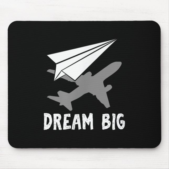 Mousepad Documento de Sonho de Engenheiro Aeroespacial Pilo (Frente)