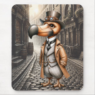 Mousepad Dodo Steampunk Vitoriano em Beco de Londres
