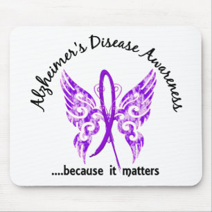 Mousepad Doença de Alzheimer da borboleta 6,1 do tatuagem