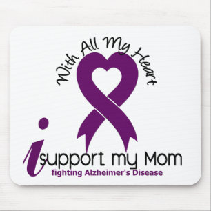 Mousepad Doença de Alzheimers eu apoio minha mamã