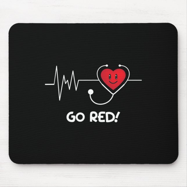 Mousepad Doença Fevereiro Vestir Consciência da Doença do C (Frente)