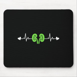 Mousepad Doença Renal Conscientização Batimento Cardíaco Tr